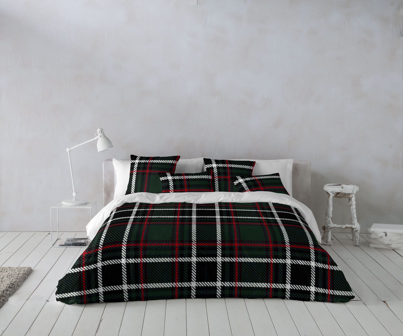 Housse de couette Scott vert foret