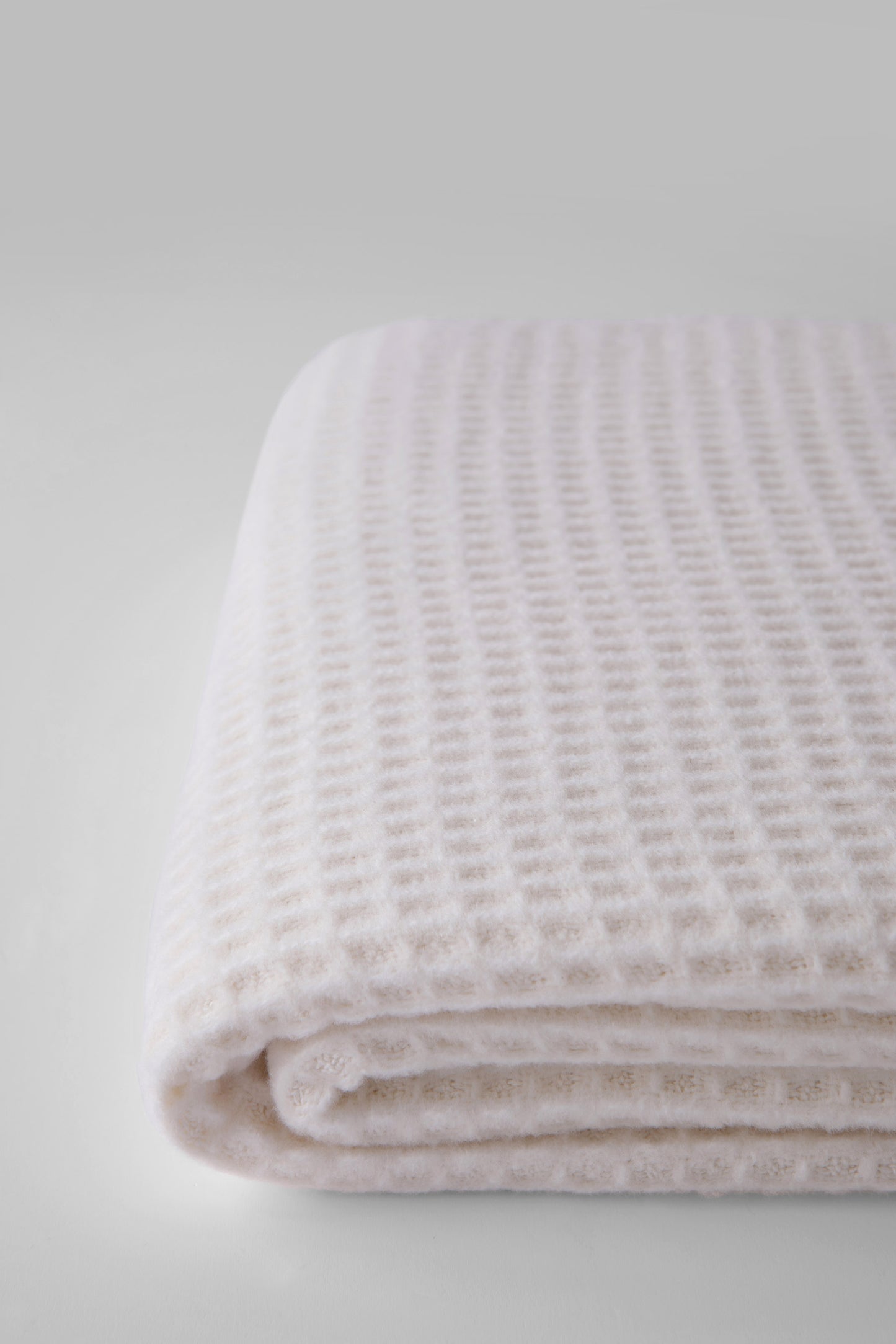 Jeté décoratif Basic gauffré crème