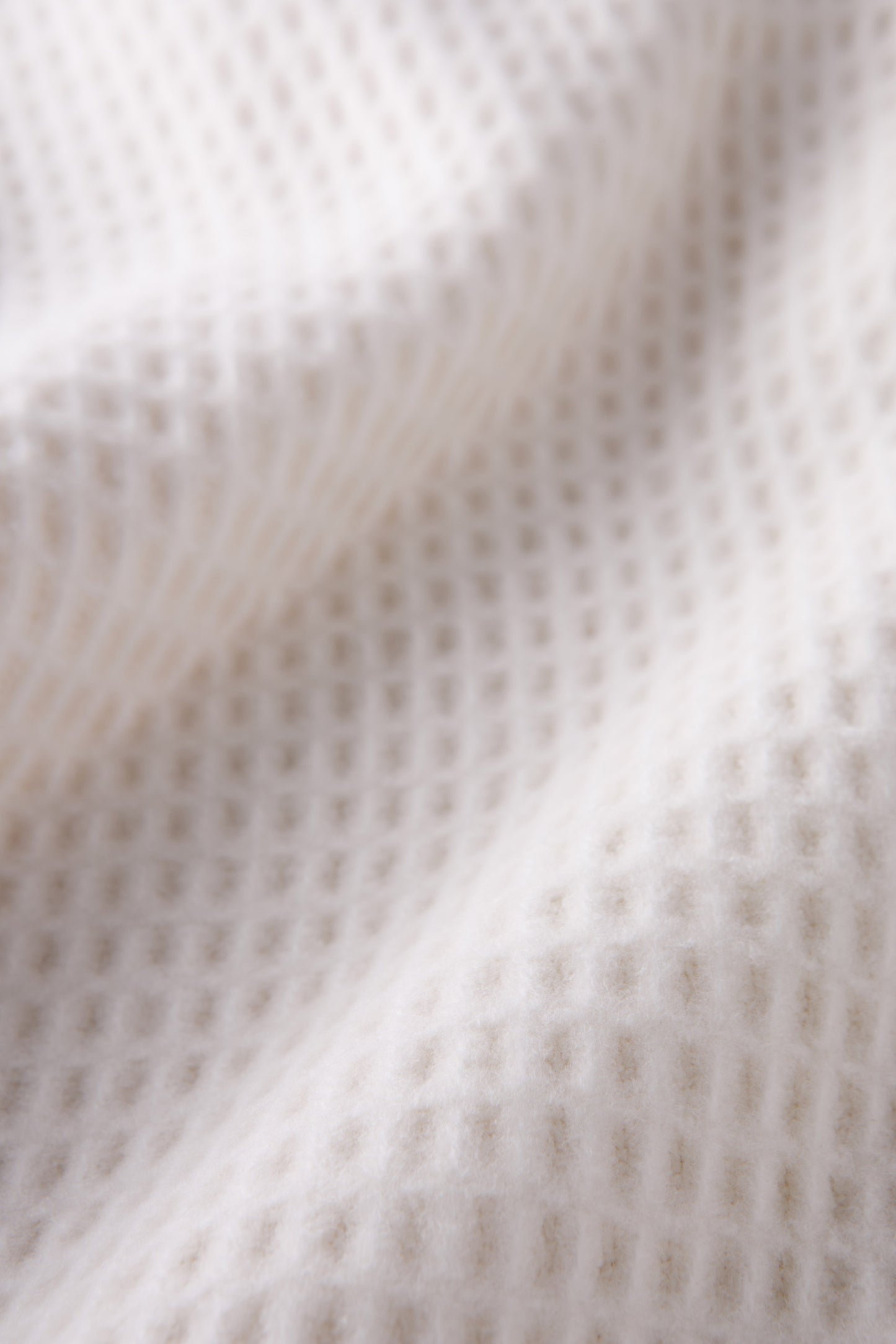 Jeté décoratif Basic gauffré crème