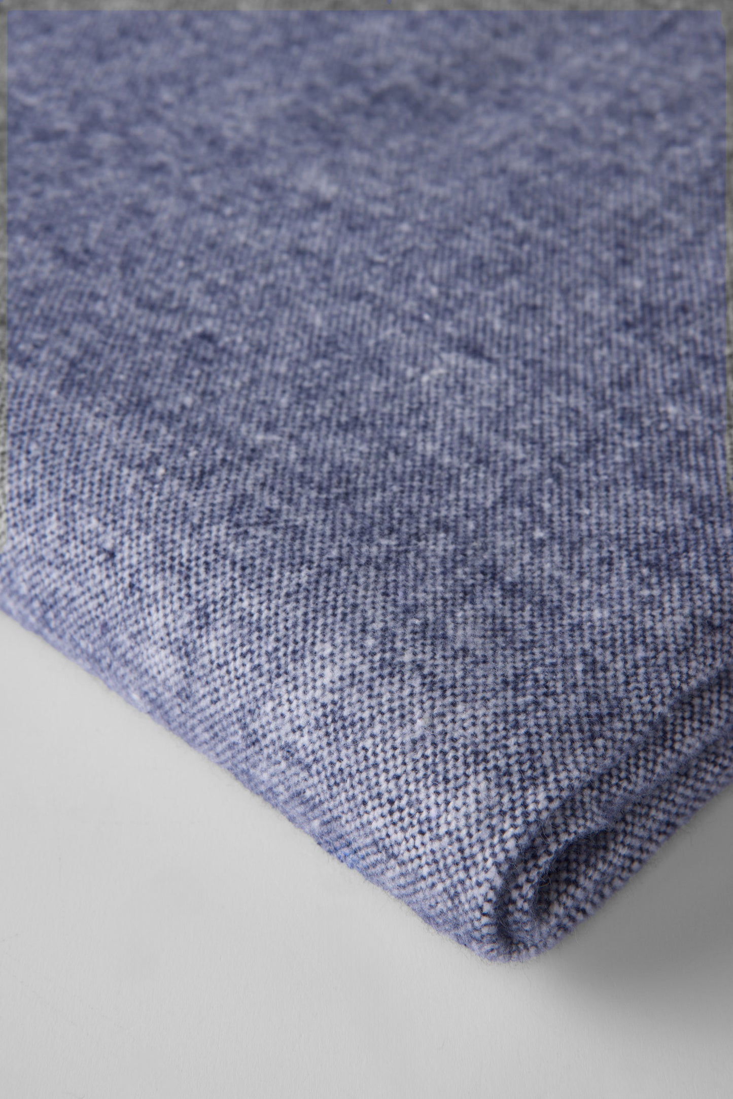 Dark Blue Linen Decorative Throw