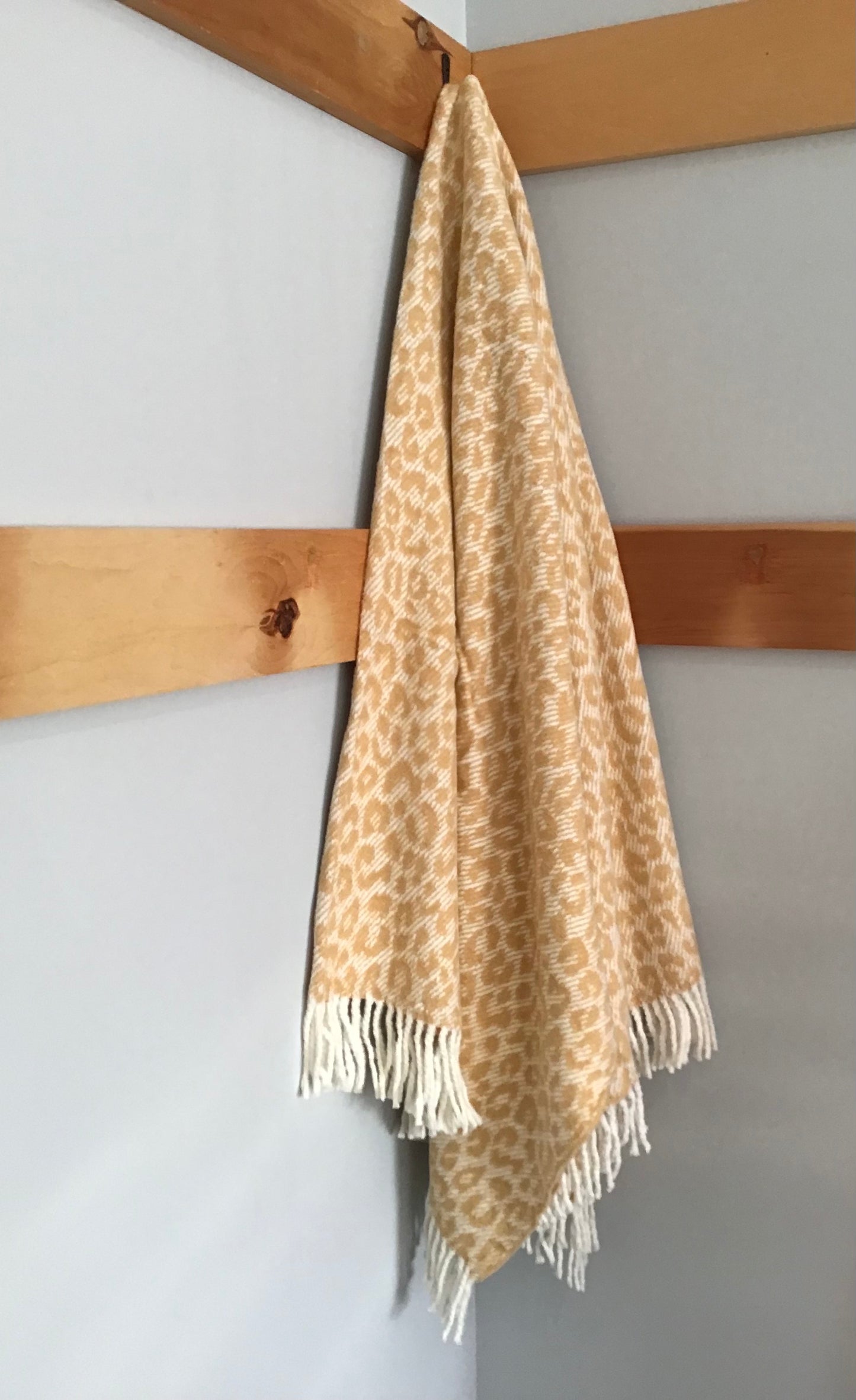 Jeté décoratif Léopard beige
