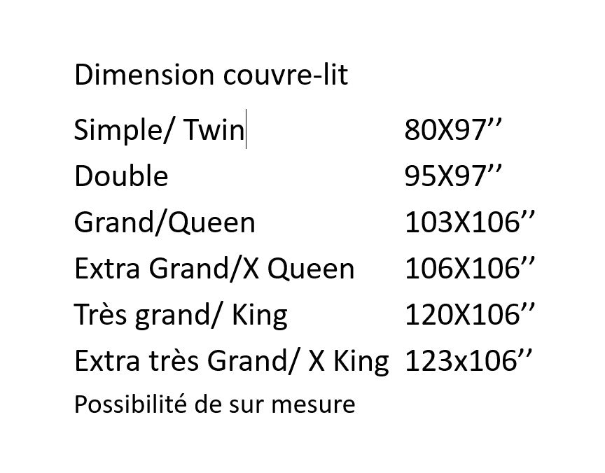 Couvre-lit réversible Lara