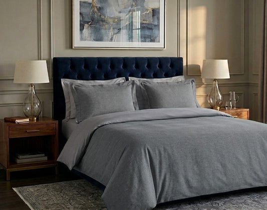 Housse de couette Gris bleu