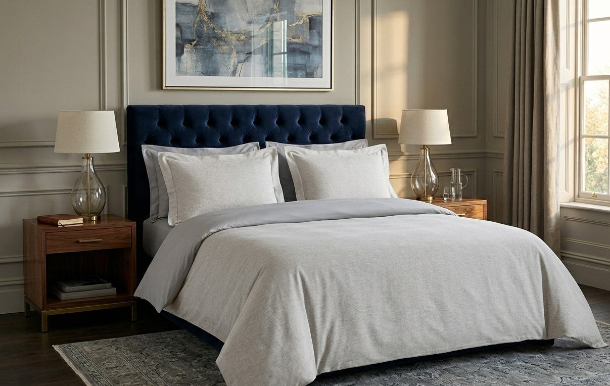 Housse de couette Iris gris