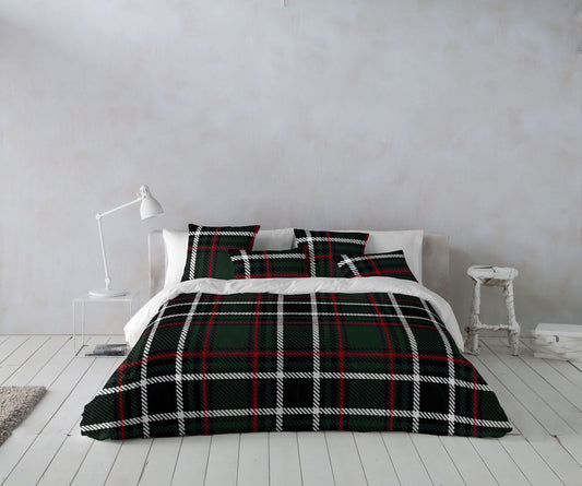 Housse de couette Scott vert foret