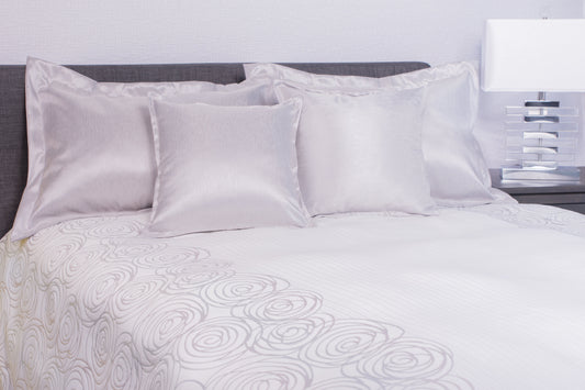 Sofy silver reversible bedspread