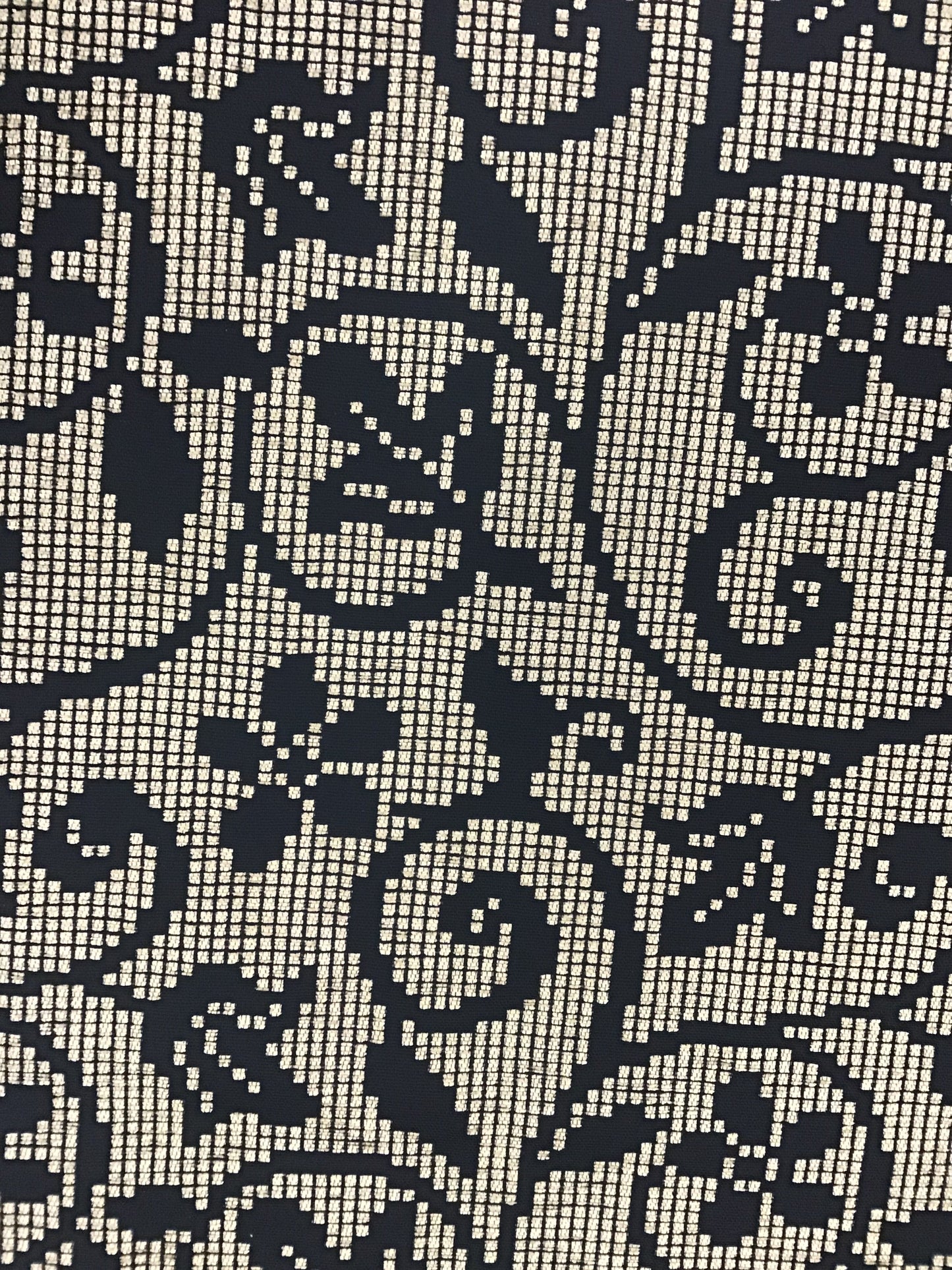 Couvre-lit réversible Crochet noir