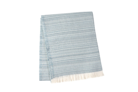 Jeté décoratif Toscana Summer plaid ciel bleu