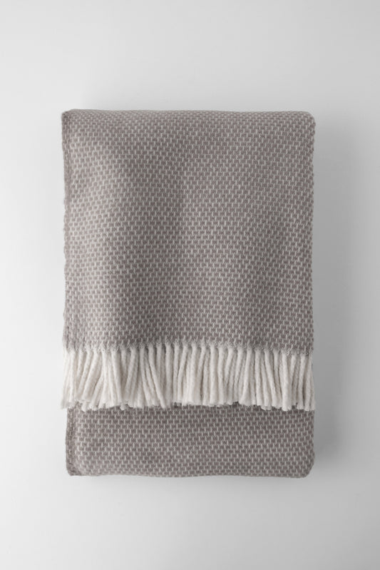 Jeté décoratif Zen taupe