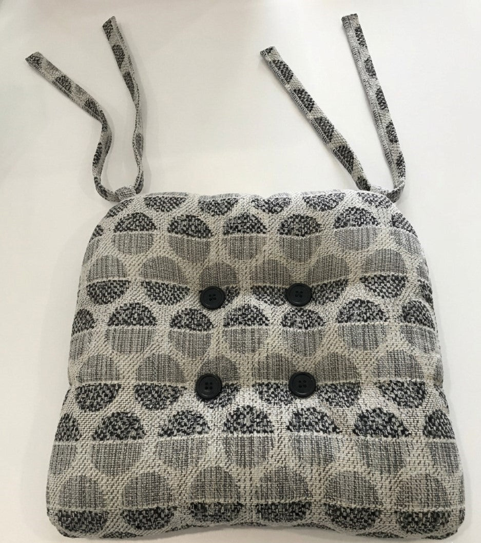 Coussin de chaise Phénix gris