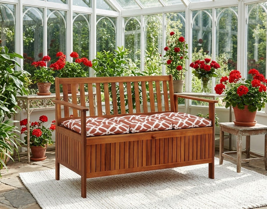 Coussin de chaise Géo marsala