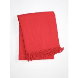 Jeté décoratif Basic plaid grenat