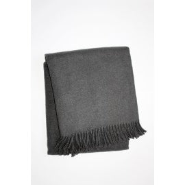 Jeté décoratif Basic plaid gris foncé