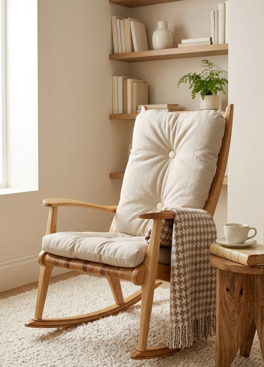 Ensemble de coussin berceuse - Effet lin ivoire