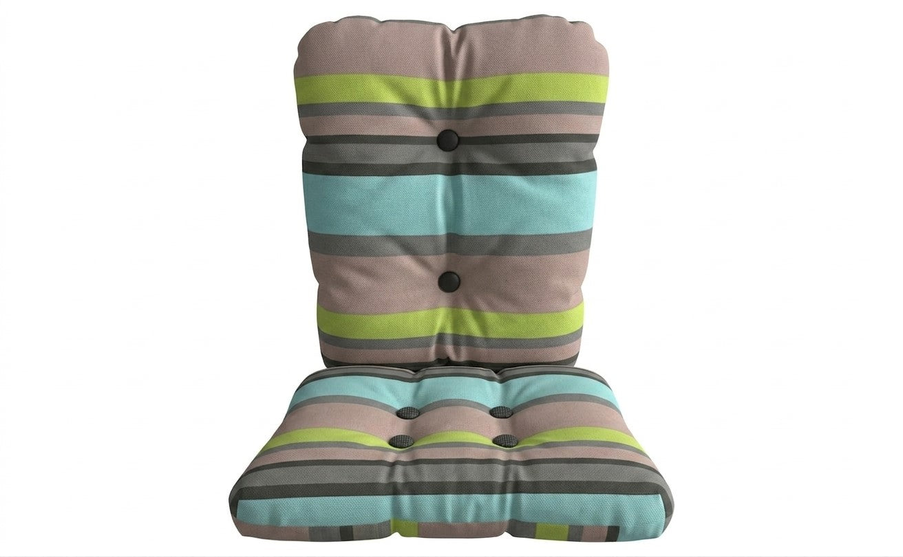 Ensemble de coussin berceuse - Valencia aqua rayé