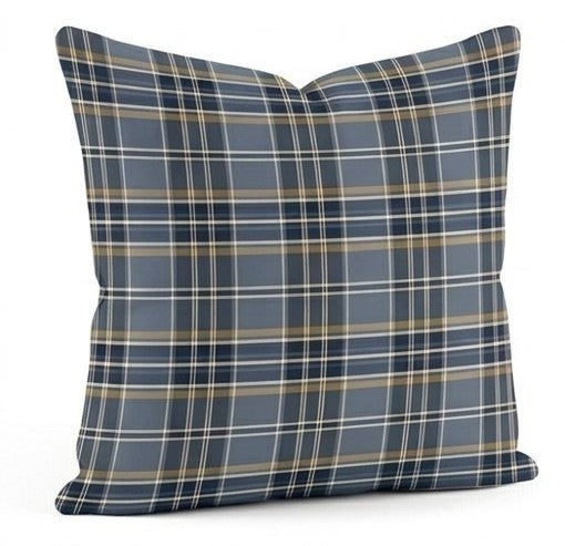 Coussin Tradition bleu acier