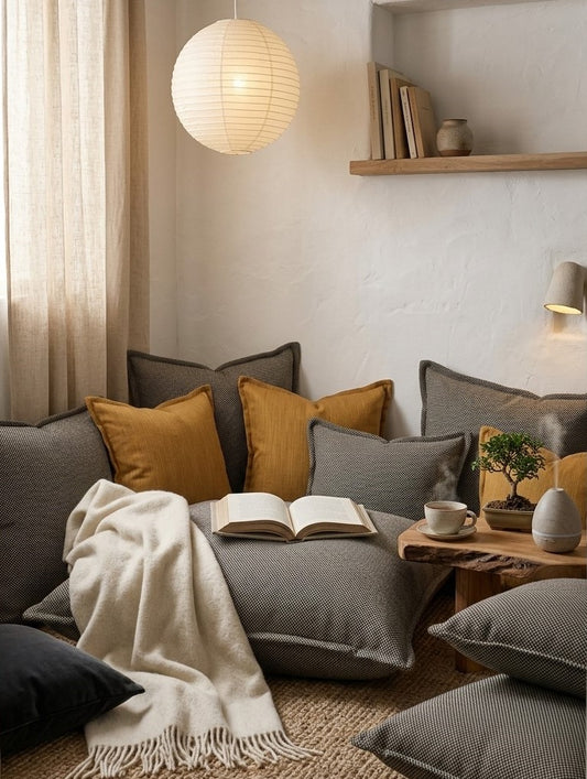 Coussin Bercy charcoal