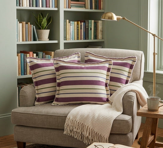 Coussin Elba rayé