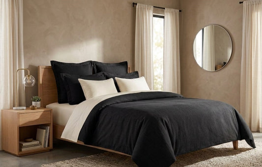 Housse de couette Noir onyx