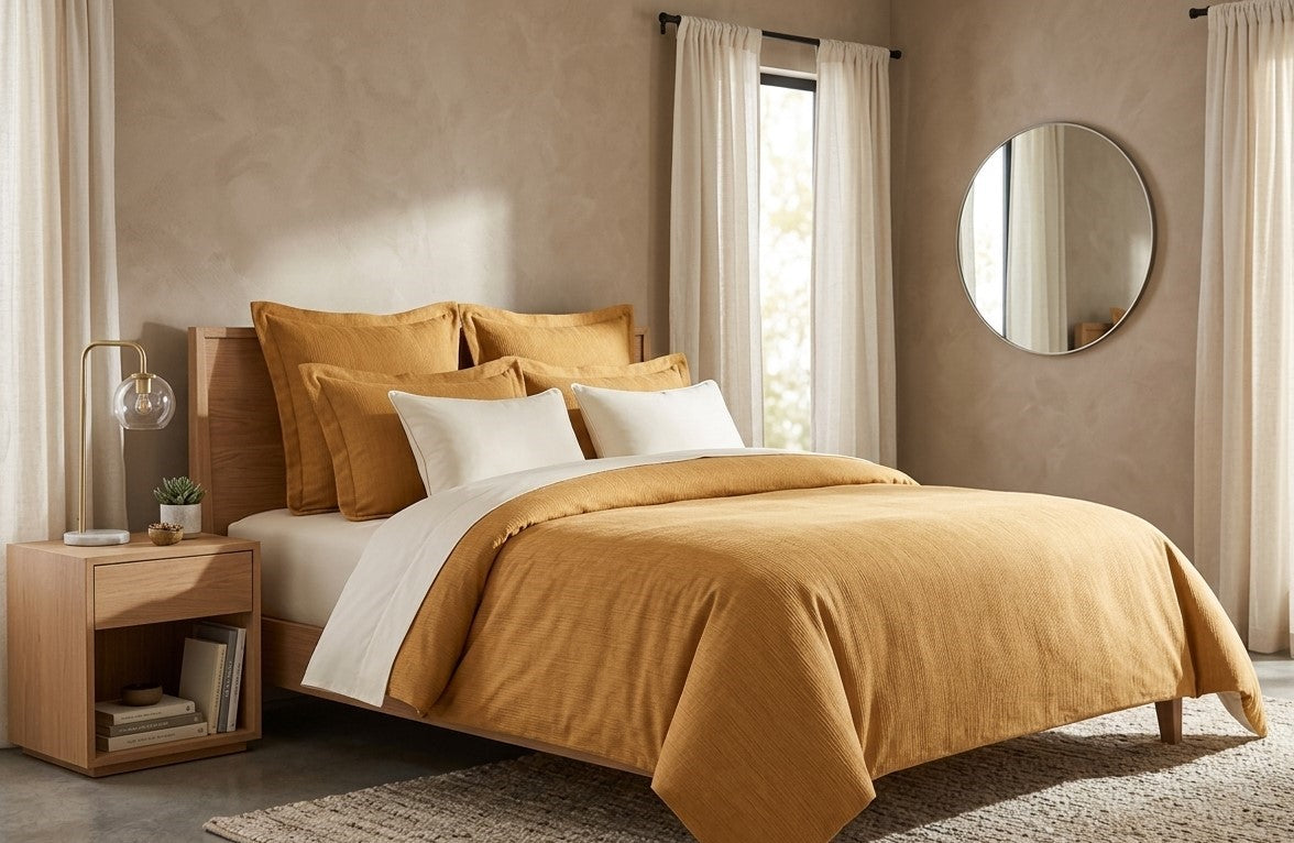 Housse de couette Ocre
