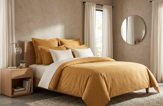 Housse de couette Ocre