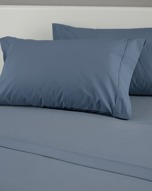 Draps confort bleu