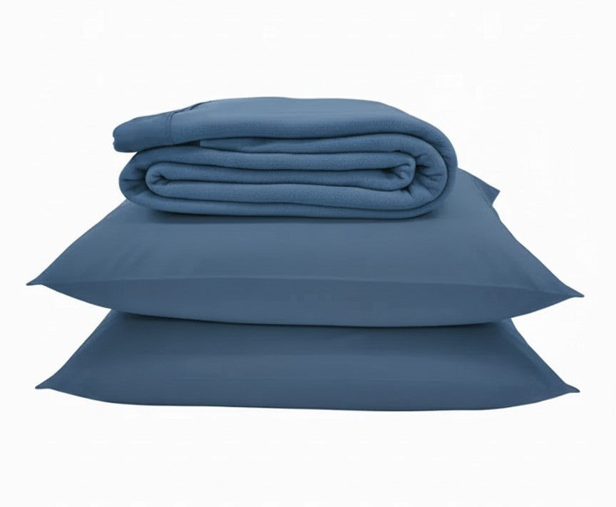 Draps confort bleu