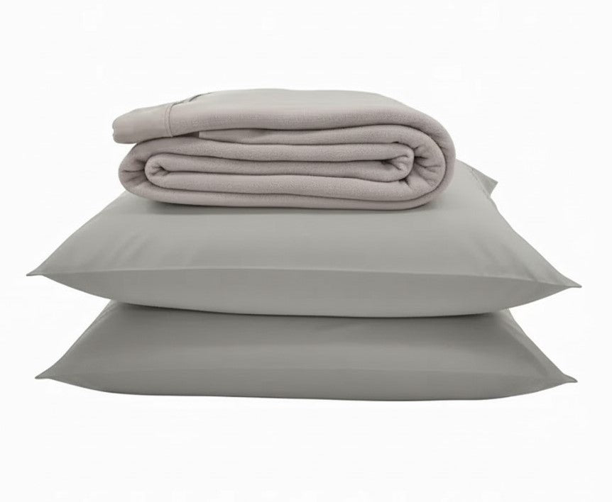 Draps confort gris pâle