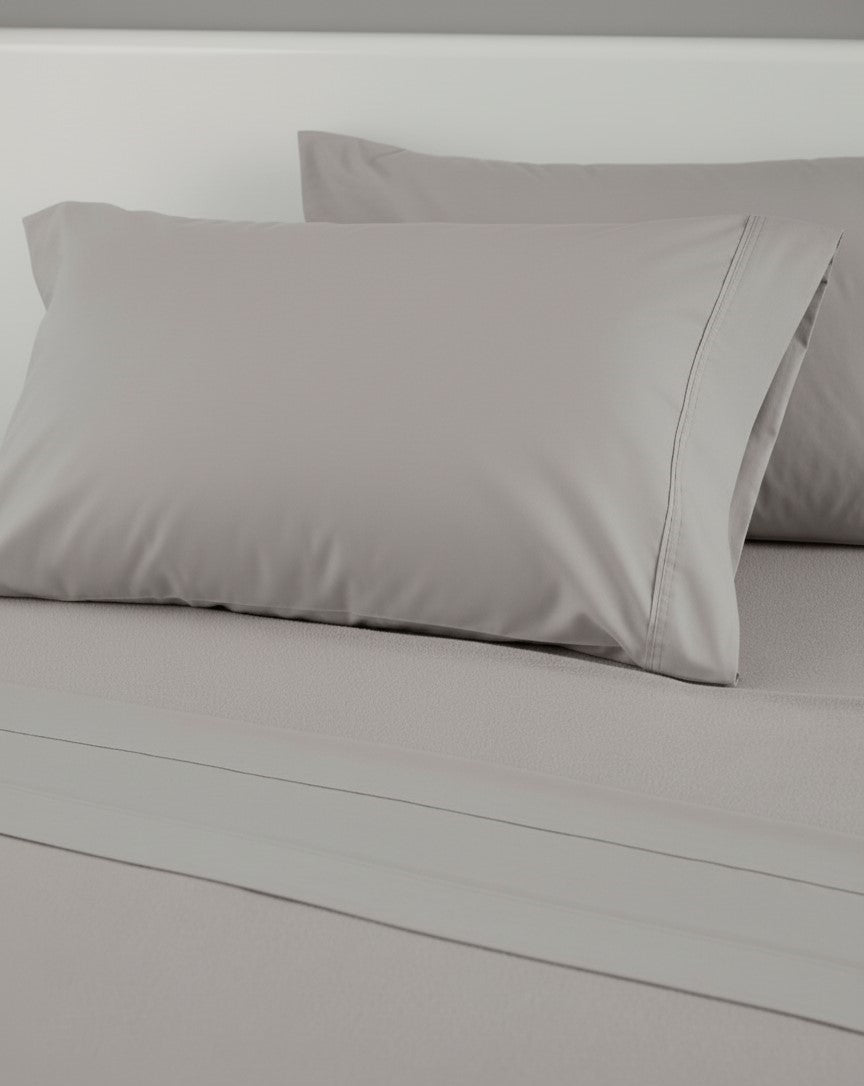 Draps confort gris pâle