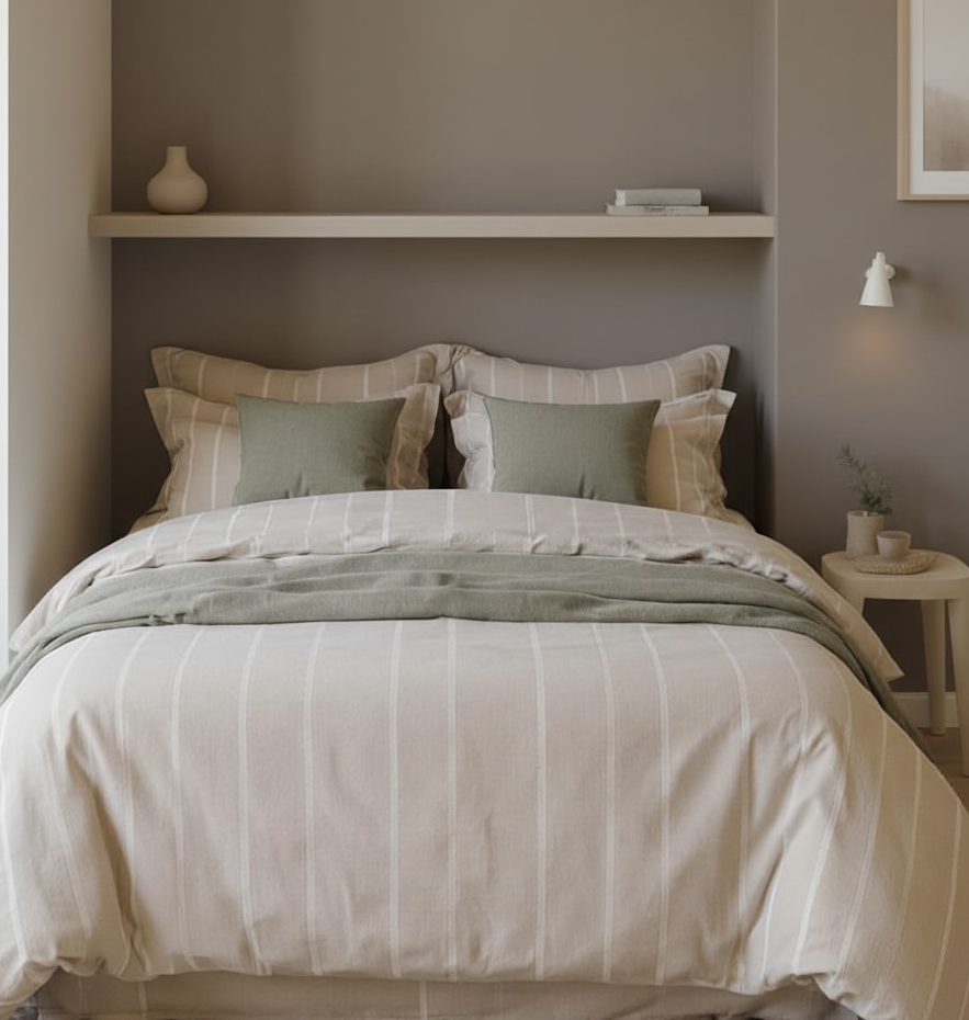 Housse de couette Emma ligné