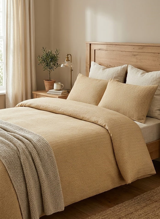 Housse de couette Enzo safran