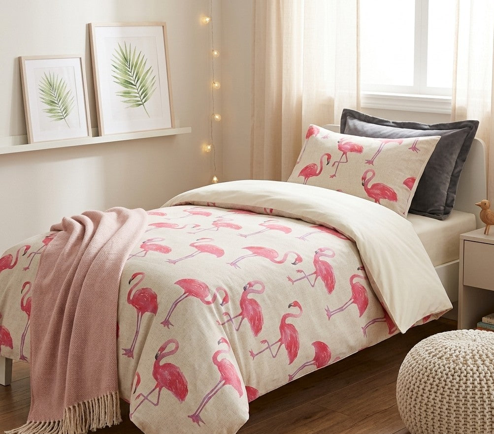 Housse de couette Flamant