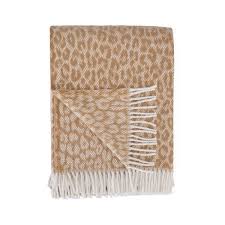 Jeté décoratif Léopard beige