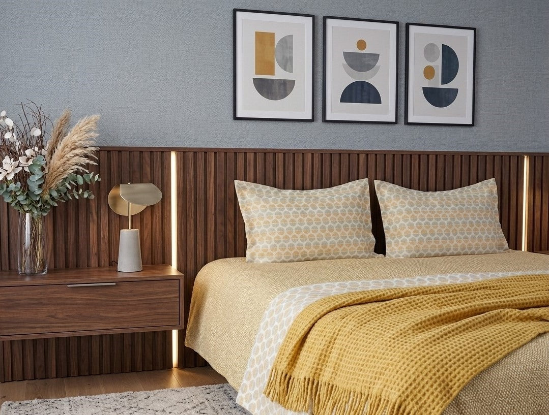 Maxima yellow-green reversible bedspread