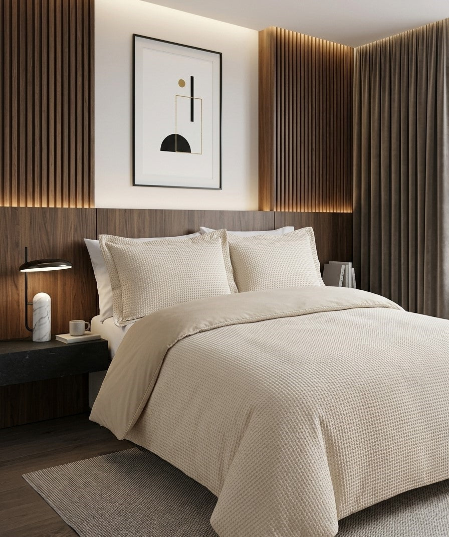 Housse de couette Saphora naturel